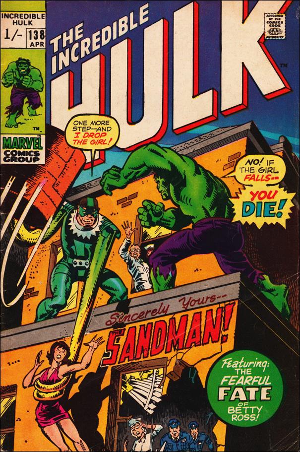 Incredible Hulk (1968) issue 138-B UK Price Cover