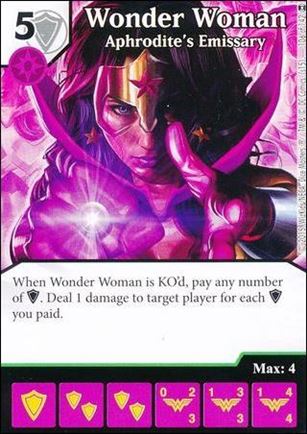 DC Comics Dice Masters War of Light card 106 Wonder Woman: Aphrodite's Emissary 