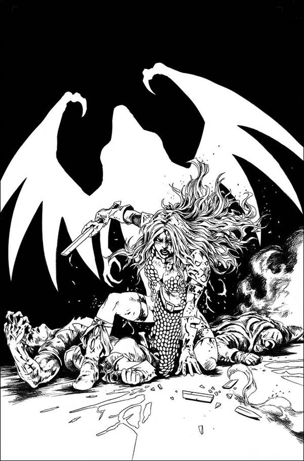 Red Sonja: The Superpowers issue 5-T Jonathan Lau 1:40 Black & White Virgin Cover