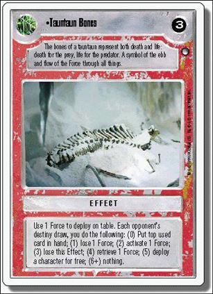 Star Wars: Hoth Revised (Base Set) card 117 Tauntaun Bones