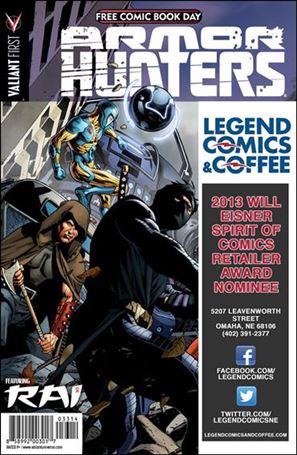 Valiant FCBD 2014 Armor Hunters Special issue nn-CE Legend Comics & Coffee Cover