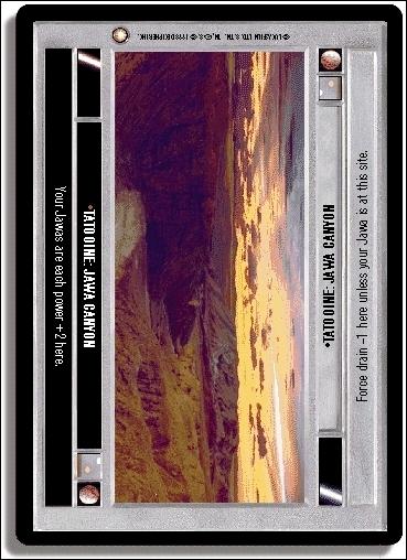 Star Wars: Special Edition Limited (Base Set) card 126 Tatooine: Jawa Canyon