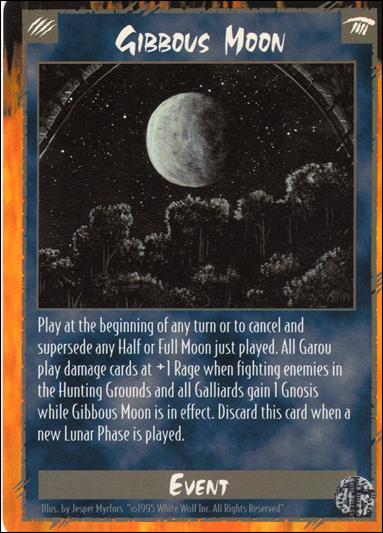 Rage Limited (Base Set) card 106 Gibbous Moon 