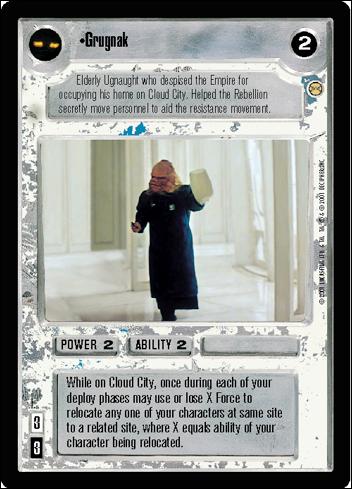 Star Wars: Tatooine Limited (Base Set) card 52 Grugnak
