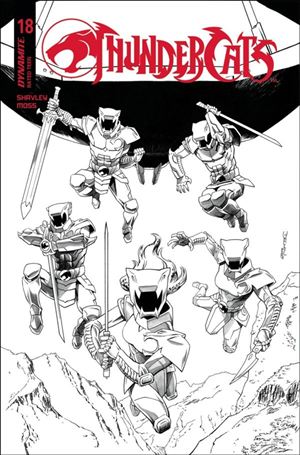Thundercats (2024) issue 18-N Declan Shalvey B&W 1:10 Cardstock Cover