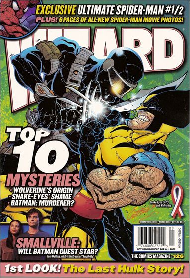 Wizard: The Comics Magazine issue 126-B J. Scott Campbell Snake-Eyes and Wolverine Cover