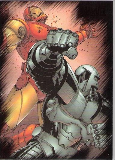 Marvel Heroes and Villains (Base Set) card 43 Iron Man vs Titanium Man