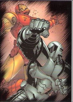 Marvel Heroes and Villains (Base Set) card 43 Iron Man vs Titanium Man