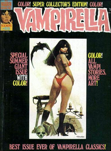 Vampirella issue 55 Sanjulian cover painting.