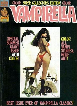 Vampirella issue 55 Sanjulian cover painting.