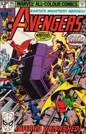 Avengers (1963) issue 193-B UK Price Cover