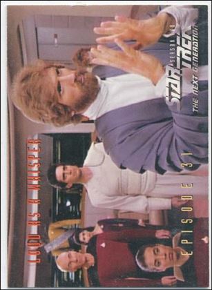 Star Trek: The Next Generation - The Episode Collection Season Two (Base Set) card 148 Loud As A Whisper, Episode 31A