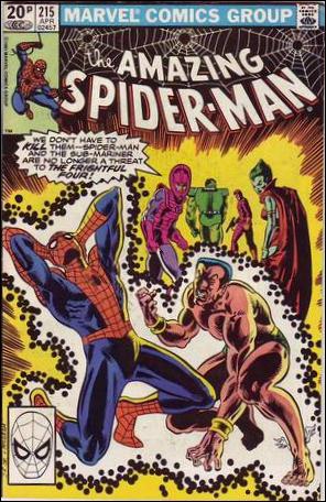 Amazing Spider-Man (1963) issue 215-B UK Price Cover