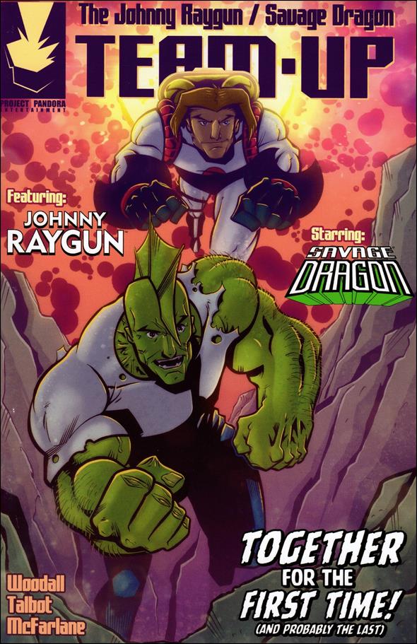 Johnny Raygun / Savage Dragon Team-Up issue nn Rich Woodall Cover