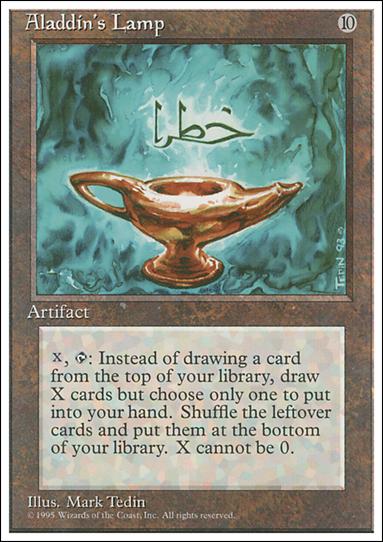 Magic the Gathering: 4th Edition (Base Set) card 291 Aladdin's Lamp