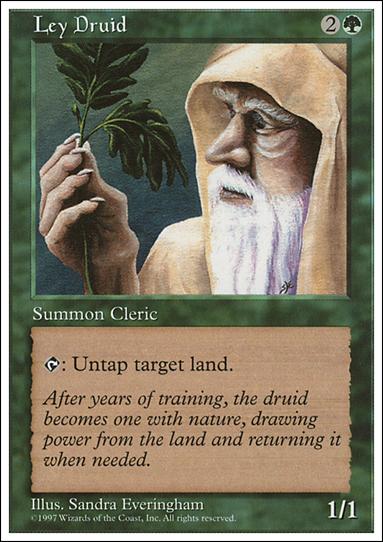 Magic the Gathering: 5th Edition (Base Set) card 308 Ley Druid