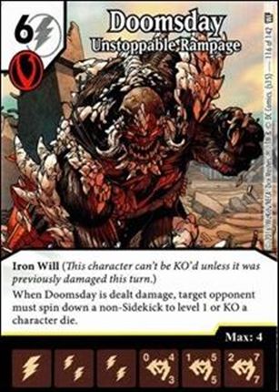 DC Comics Dice Masters World's Finest card 116 Doomsday: Unstoppable Rampage