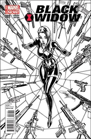 Black Widow (2014) issue 1-C J. Scott Campbell 1:100 Sketch Cover