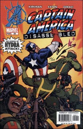 Captain America (2002) issue 29-B Dynamic Forces (Signed by Robert Kirkman) 1/199