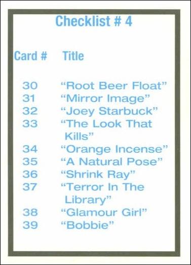 Art of Curves (Base Set) card CK4 Checklist 4