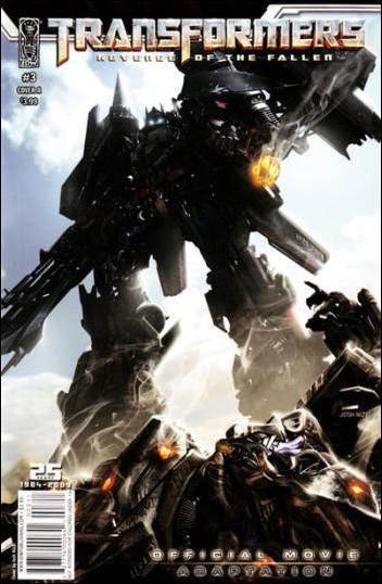 Transformers: Revenge of the Fallen Official Movie Adaptation issue 3 Josh Nizzi Cover