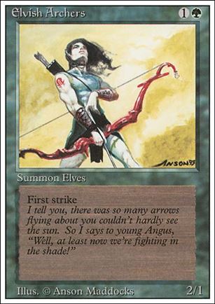 Magic the Gathering: Revised (Base Set) card 193 Elvish Archers