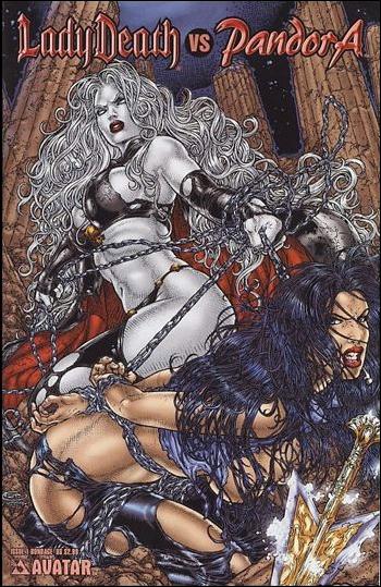 Lady Death vs Pandora issue 1-C Bondage Cover