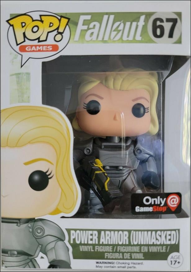 POP! Games figure 67-B Female Power Unmasked Gamestop Exclusive