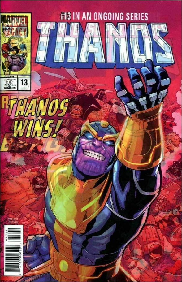 Thanos (2017) issue 13-B Jacen Burrows Lenticular Homage Cover