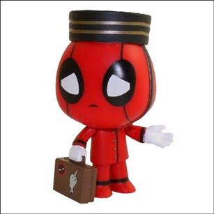 Deadpool Mystery Minis figure 2 Bellhop  1/6