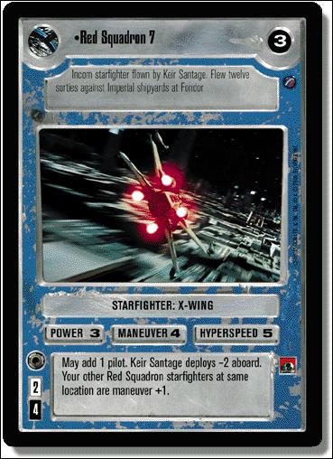 Star Wars: Death Star II Limited (Base Set) card 174 Red Squadron 7