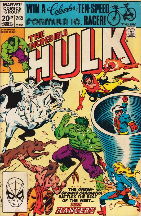 Incredible Hulk (1968) issue 265-B UK Price Cover