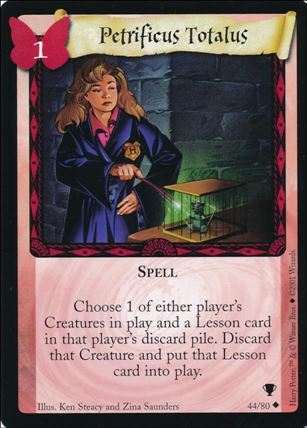 Harry Potter: Quidditch Cup (Base Set) card 44 Petrificus Totalus