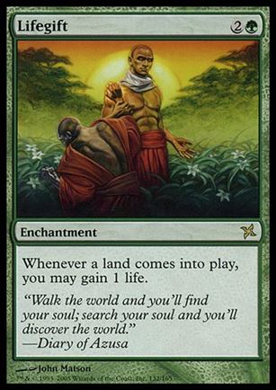 Magic the Gathering: Betrayers of Kamigawa (Base Set) card 132 Lifegift