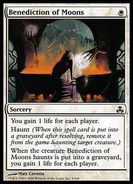 Magic the Gathering: Guildpact (Base Set) card 3 Benediction of Moons