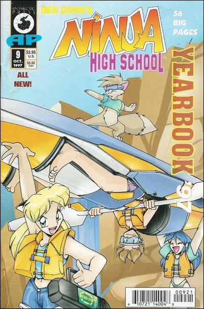 Ninja High School Yearbook (1989) issue 9-B Beach Cover