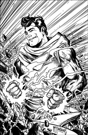 Fire Power issue 12-O Todd McFarlane 1:25 Black & White Virgin Cover