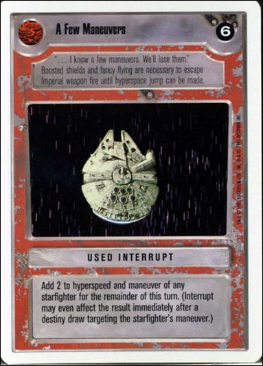 Star Wars: Premiere Unlimited (Base Set) card 257 A Few Maneuvers