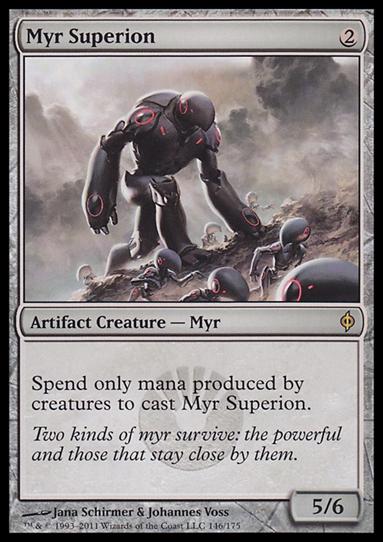 Magic the Gathering: New Phyrexia card 146 Myr Superion