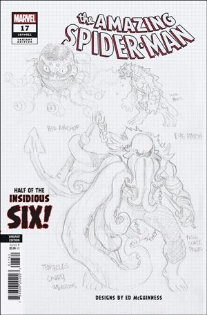 Amazing Spider-Man (2022) issue 17-D Ed McGuinness Design Cover