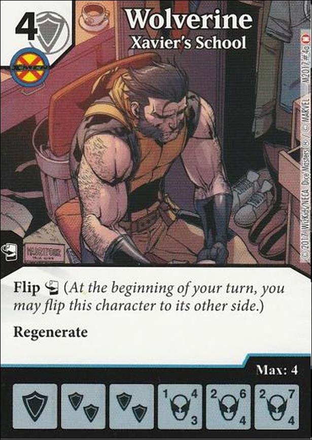 Marvel Dice Masters Deadpool card M2017-4 Wolverine: Xavier's School