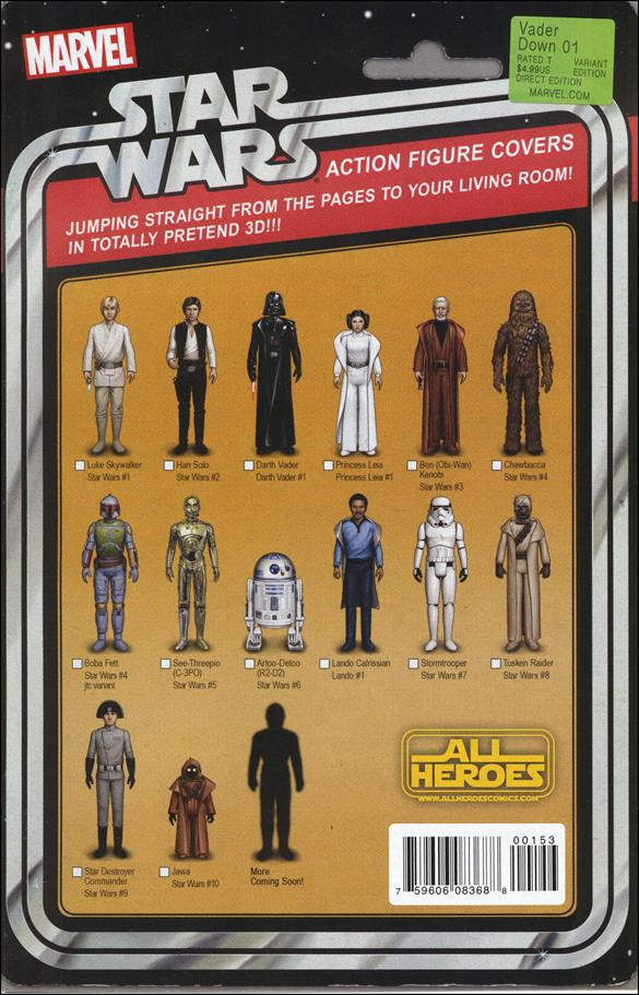 Star Wars: Vader Down issue 1-LA JTC All Heroes Action Figure Checklist Cover