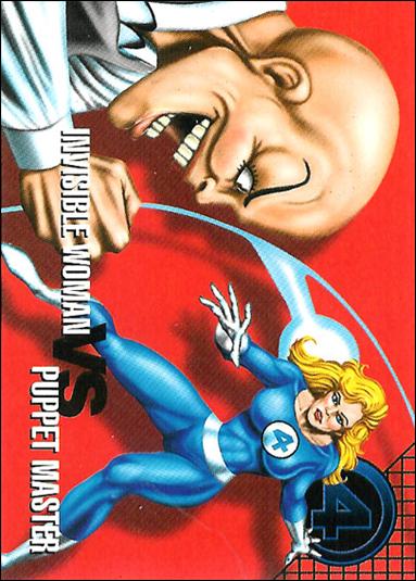 Marvel Vision (Base Set) card 75 Invisible Woman vs Puppet Master