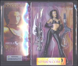 Spawn (Series 25) figure 7-B Biker Chick (Collectors Club Exclusive Repaint)