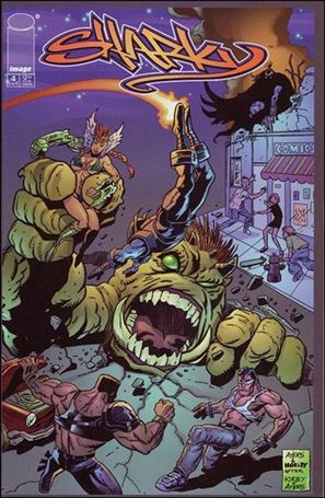Sharky issue 4-B Fantastic Four #1 Homage Cover
