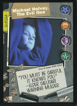 X-Files: Premiere Edition (Base Set) card XF96-0135v1 Michael Holvey, The Evil One 