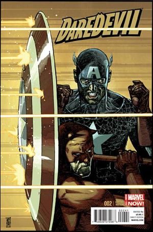 Daredevil (2014) issue 2-B Leinil Francis Yu 1:20 Captain America Cover