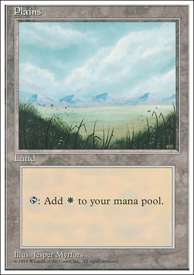 Magic the Gathering: 4th Edition (Base Set) card 364-C Plains