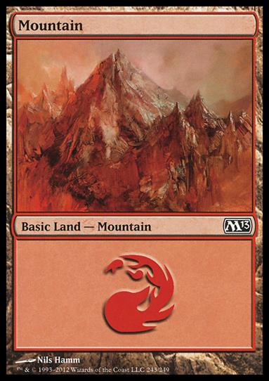 Magic the Gathering: 2013 Core Set (Base Set) card 243 Mountain