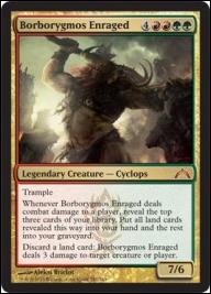 Magic the Gathering: Gatecrash (Base Set) card 147 Borborygmos Enraged